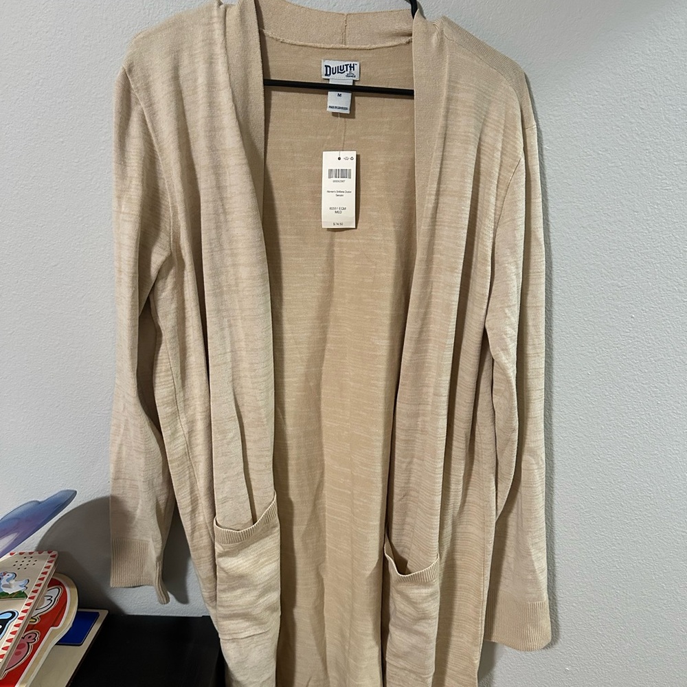 Duluth Trading Co Women's Cream Cardigan